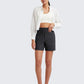 50% OFF🏃‍♀️Women’s High-Waist Athletic Shorts – Running & Yoga Summer Shorts with Pockets