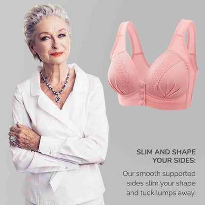 🎁BUY 1 GET 2 FREE⏳Front Button Breathable Skin-Friendly Cotton Bra