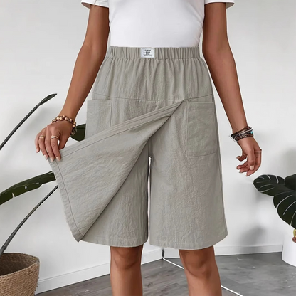 ⏳Last Day 50% OFF!!🌸Women's Casual Elastic Waist Wrap Skort
