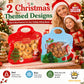 💖LAST DAY SALE 50% OFF!!🎁Easy Fill, Easy Seal🎄 Festive Self-Seal Treat Bags – Santa & Snowman Print 🎅⛄