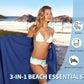 🏖️ Last Day Special Price :￡14.99!!🌞Sun Lounger Towel in Bag with Pockets Storage🌊