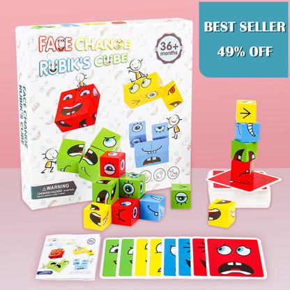 🎁Last Day Special Offer-49% OFF✨5D Puzzle Educational Faces Changing Game👨‍👩‍👧‍👦🔁