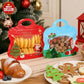 💖LAST DAY SALE 50% OFF!!🎁Easy Fill, Easy Seal🎄 Festive Self-Seal Treat Bags – Santa & Snowman Print 🎅⛄