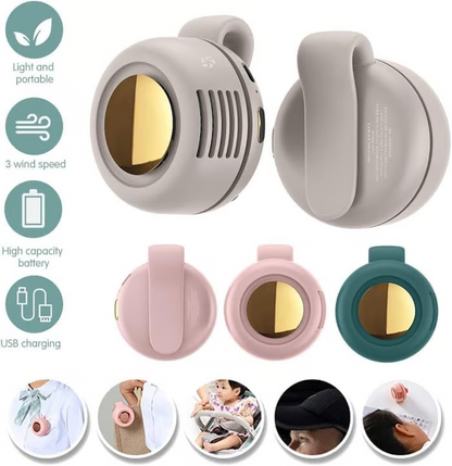 🎁Summer Big Sale-50% OFF⏳Small Whirlwind Clip Waist Neck Fan💧