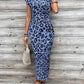 🥳2026 HOT SALE 50% OFF! 💞Women's Knot Bodycon Dress – Leopard print, tummy-flattering knot. Comfy & chic.✨🌹