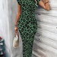 🥳2026 HOT SALE 50% OFF! 💞Women's Knot Bodycon Dress – Leopard print, tummy-flattering knot. Comfy & chic.✨🌹