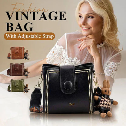 📢💖LAST DAY 49% OFF⚡50K+ SOLD!🎁👜Vintage Fashion Bag with Adjustable Wider Shoulder Strap