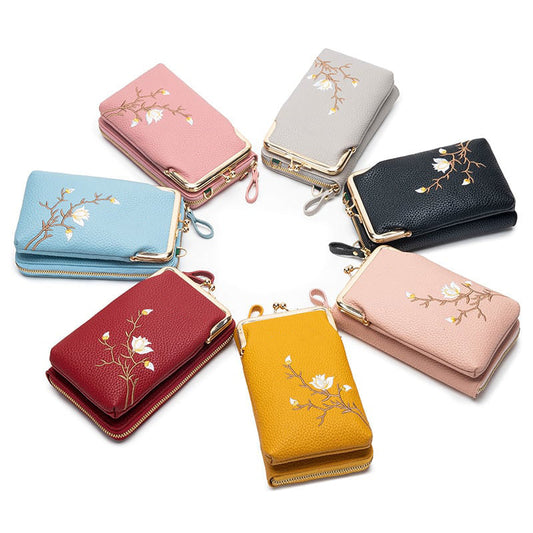 🔥Winter Promotion-Up to 65% Off🔥Women Sling Cross-Body Wallet with Mobile Cell Phone Holder