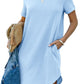 🔥Last Day-Buy 2 Free Shipping!🎁💯Women's Casual Short Sleeve T Shirt Dress