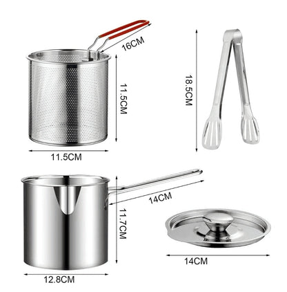 🔥Hot Sale 50%OFF🔥304 Stainless Steel Multifuntional Fryer✨