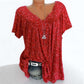 🎉 Last Day Promotion-60% OFF 🍃 Summer V-neck Loose Short sleeve Print Casual Women's T shirt