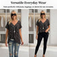 🎉 Last Day Promotion-60% OFF 🍃 Summer V-neck Loose Short sleeve Print Casual Women's T shirt