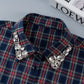 🎄 ✨Christmas Plaid Rhinestone Detachable Collar-- No More Ugly Sweaters!