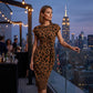 🥳2026 HOT SALE 50% OFF! 💞Women's Knot Bodycon Dress – Leopard print, tummy-flattering knot. Comfy & chic.✨🌹