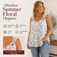 🌸 Women's Floral Print Tank Top – Chic V-Neck & Flowy Fit – Summer Wardrobe Essential 🌞
