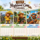 🔥New Hot Selling-60% Off!!🐮2027 Funny Highland Cow Wall Calendar | A4 Hanging Calendar | Designed by Isabel Kline