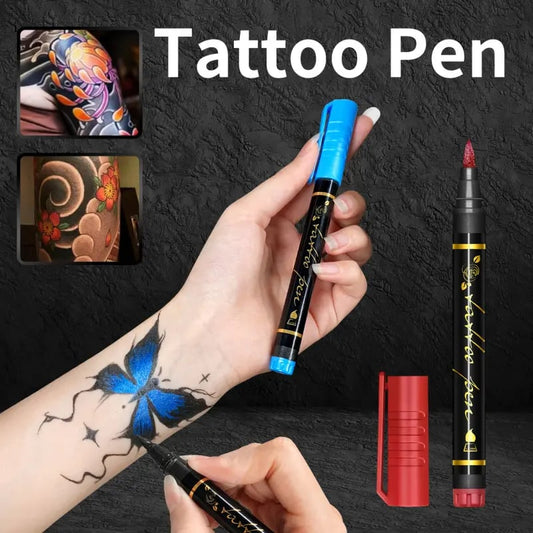 🔥Hot Sale 50% OFF🎨Perfect For Unique Body Art🔥Temporary Tattoo Markers for Skin
