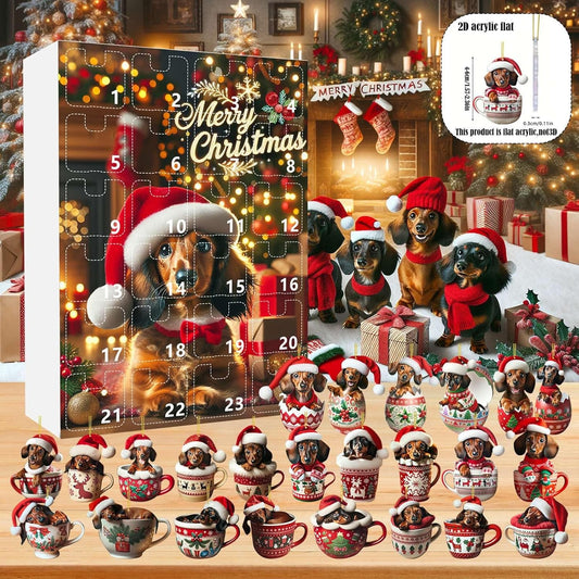 🎄Christmas Promotion 49% OFF🎅2025 Christmas Dachshund Advent Calendar🎁