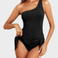 🏖️Last Day Sale 60% OFF👙One Shoulder Skirted One Piece Swimsuit