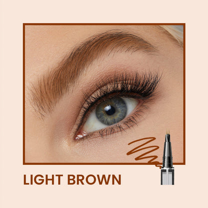 Double-ended Two-pronged Eyebrow Microblading Pencil with Eyebrow Brush