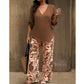 🥳2026 HOT SALE 50% OFF! 💞Women's V-Neck Blouse & Printed Wide-Leg Pants Set