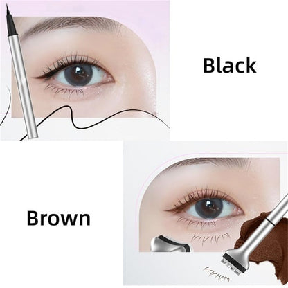 🔥2025 Hot Sale💥Buy 1 Get 1 Free💥2-in-1 Eyeliner & Lower Eyelash Stamp Set