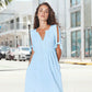👗 50% OFF NOW! 💃 Women's Elegant V-Neck Hollow-Out Solid Dress✨