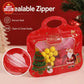 💖LAST DAY SALE 50% OFF!!🎁Easy Fill, Easy Seal🎄 Festive Self-Seal Treat Bags – Santa & Snowman Print 🎅⛄