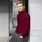 🔥HOT SALE 60% OFF🔥Mens High Neck Slim Fit Long Sleeve T-shirt