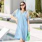 👗 50% OFF NOW! 💃 Women's Elegant V-Neck Hollow-Out Solid Dress✨