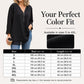 🌺60% OFF FLASH SALE! ✨Double-Layer V-neck Zipper 3/4 Sleeves Soft Tops