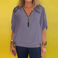 🔥Summer Hot Sale-49% Off🩷Women's Chiffon Zip-up Neck Casual Top