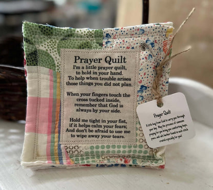 💥Final 3-hour Preferential Deal 💥🎁Handmade Prayer Quilt with cross inside