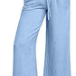 🔥Today 50% Off🔥Women's High Waist Drawstring Wide Leg Linen Pants