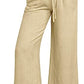 🔥Today 50% Off🔥Women's High Waist Drawstring Wide Leg Linen Pants