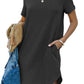 🔥Last Day-Buy 2 Free Shipping!🎁💯Women's Casual Short Sleeve T Shirt Dress