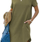 🔥Last Day-Buy 2 Free Shipping!🎁💯Women's Casual Short Sleeve T Shirt Dress