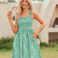 ⏰Summer Hot Sale - 49% Off💃Women's Summer Dresses Casual Square Neck Floral Sundress With Pockets