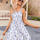 ⏰Summer Hot Sale - 49% Off💃Women's Summer Dresses Casual Square Neck Floral Sundress With Pockets