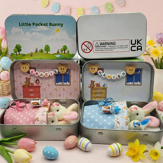 🎉Easter Best Gift 50% OFF🎁🐇Bunny Mummy Tiny Plush Pocket Tin