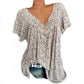 🎉 Last Day Promotion-60% OFF 🍃 Summer V-neck Loose Short sleeve Print Casual Women's T shirt