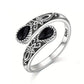 📢⏳Buy 1 Get 1 Free - 50% OFF !! ⏰Vintage Adjustable Open Ring with Teardrop Glowing Zircon