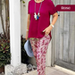 🔥⏳ Limited time 49% off! 👚 Casual two-piece for women | Solid Color Top + Tie-Dye Pants Set
