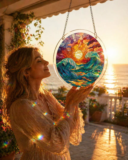 🔥LAST DAY SPECIAL PRICE: ONLY ￡10.99!! ☀️🛍️Acrylic Jigsaw Puzzle Suncatcher 83 Pieces