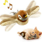💥Hot Sale 49%OFF😻Realistic Sparrow Cat Toy – Rechargeable Chirping & Flapping Bird🐦