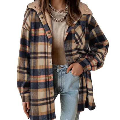 🔥New Year Hot Sale 60% OFF🔥⏰Women’s Classic Cozy Plaid Hooded Jacket🧥