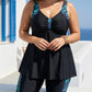 🏖️Summer Hot Sale 60% OFF🌊Women's Plus Size Flowy Tankini Top and Shorts Bathing Suit ✨