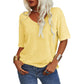 🔥Last Day 49% OFF🔥Women's Solid Color V-Neck T-shirt - 12 COLORS