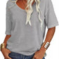 🔥Last Day 49% OFF🔥Women's Solid Color V-Neck T-shirt - 12 COLORS