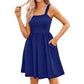 ⏰Summer Hot Sale - 49% Off💃Women's Summer Dresses Casual Square Neck Floral Sundress With Pockets